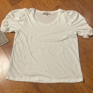 NWOT. White loft dress tshirt. Size large.